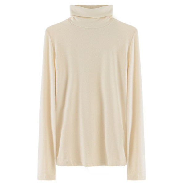 Moteriška laisvalaikio palaidinė su aukšta polo apykakle