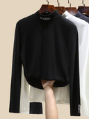 Модерна дамска блуза с бродерия надпис