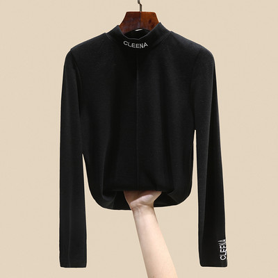 Модерна дамска блуза с бродерия надпис