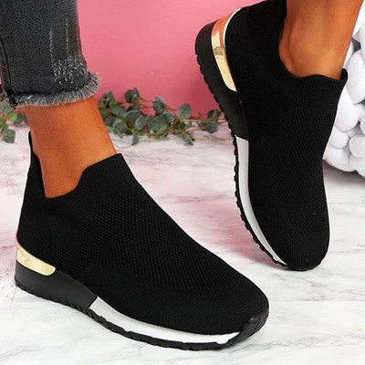 Γυναικεία παπούτσια 2022 Trendy Mesh Platform Sneakers Κάλτσες Παπούτσια Tenis Breathable Socofy Casual Sports Γυναικεία Flats Zapatos Mujer