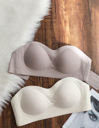 Moteriška besiūlė liemenėlė be petnešėlių