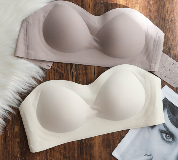 Moteriška besiūlė liemenėlė be petnešėlių