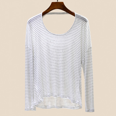 Ženska prugasta bluza dugih rukava