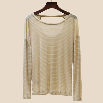 Ženska prugasta bluza dugih rukava