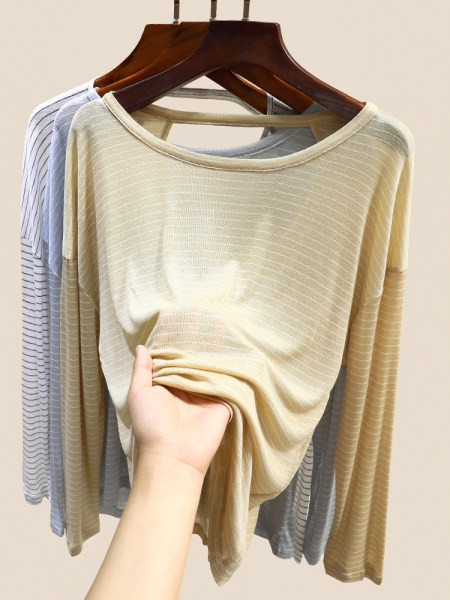 Ženska prugasta bluza dugih rukava