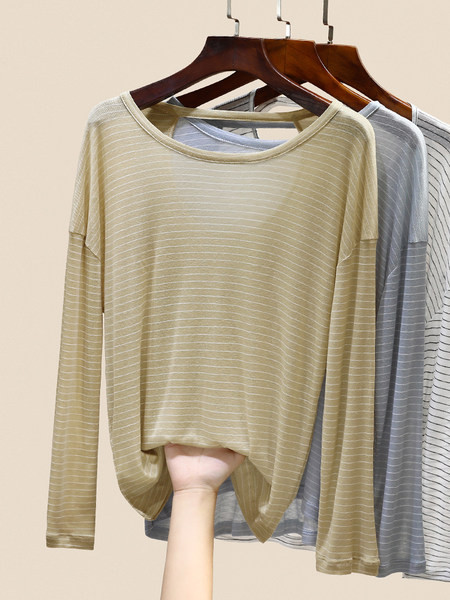 Ženska prugasta bluza dugih rukava