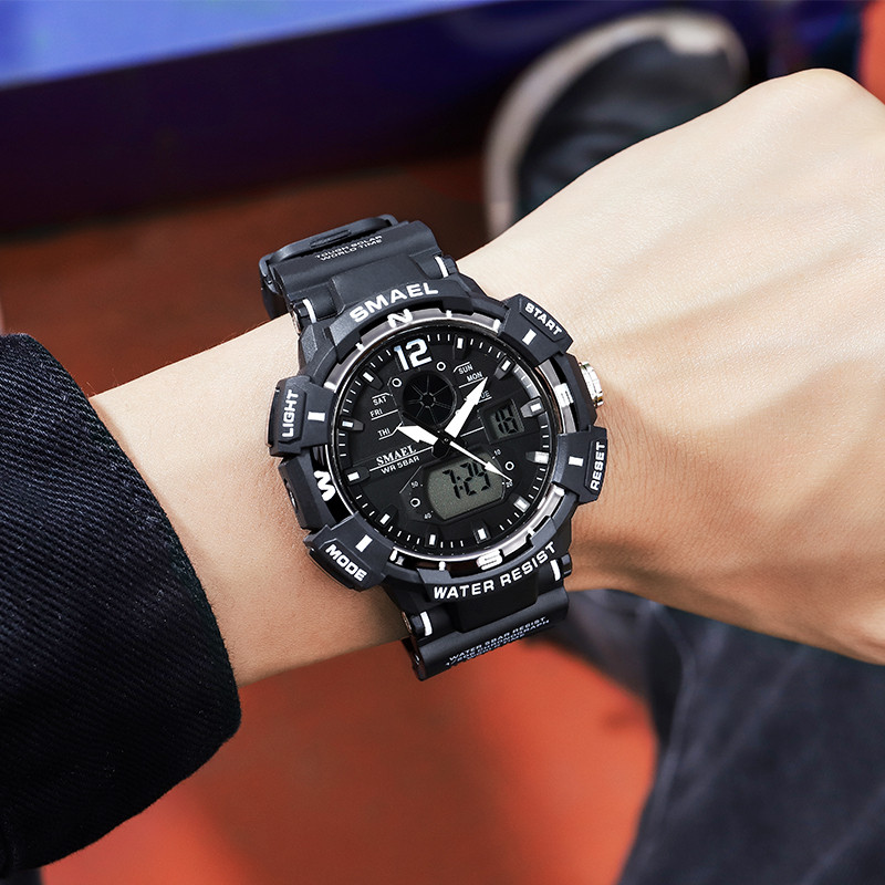 Ceasuri sportive de lux pentru bărbați de top brand, ceasuri de mână cu cuarț, cu LED, electronice, stil G, rezistente la apă, șoc pentru înot, fitness militar