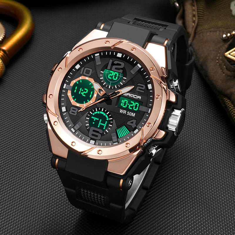 Ceasuri sportive de lux pentru bărbați de top brand, ceasuri de mână cu cuarț, cu LED, electronice, stil G, rezistente la apă, șoc pentru înot, fitness militar