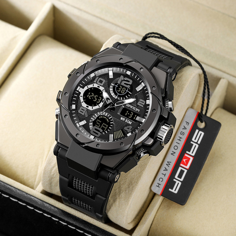 Ceasuri sportive de lux pentru bărbați de top brand, ceasuri de mână cu cuarț, cu LED, electronice, stil G, rezistente la apă, șoc pentru înot, fitness militar