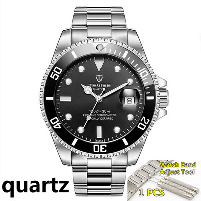 Új híres márka TEVISE automata mechanikus férfi órák Üzleti férfi Stailness acél karóra Luxus karóra férfi Reloj Hombre