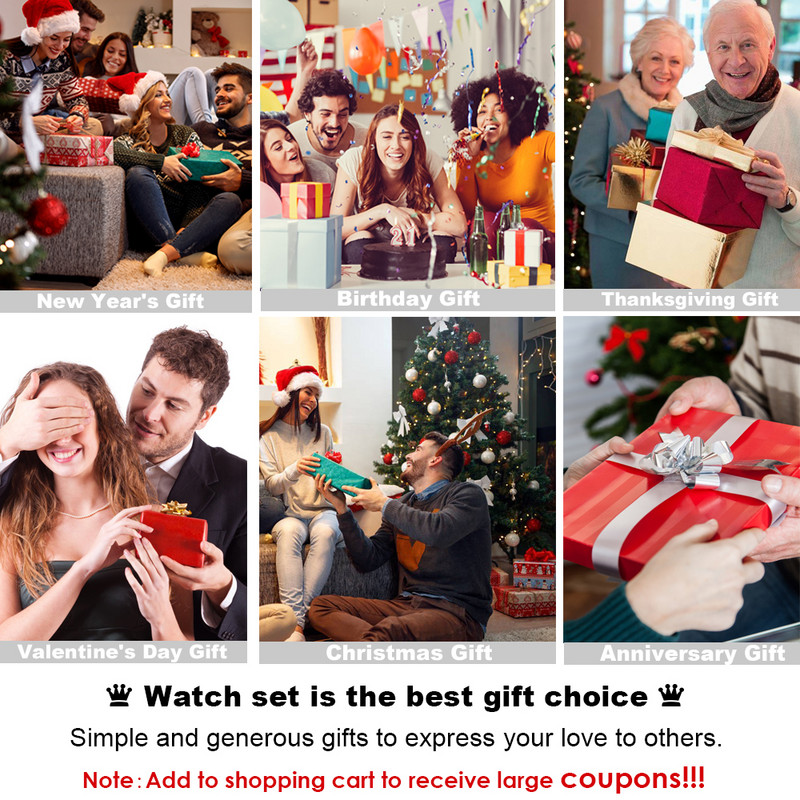 3 vnt. Nauji vyriški laikrodžiai Prabangus juodas kvarcinis vyriškas laikrodis su apyrankių rinkiniu Dovana vaikinui kvadratinio ciferblato dizaino Reloj