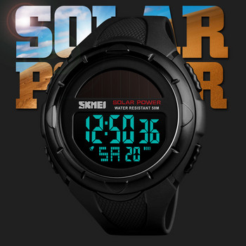 SKMEI Military Sport Ρολόγια Ανδρικά Solar Power Outdoor Shock Ψηφιακό ρολόι Chrono 50M Αδιάβροχα Ρολόγια χειρός reloj deportivo