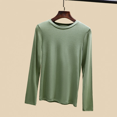 Bluză casual de damă cu mâneci lungi și decolteu O