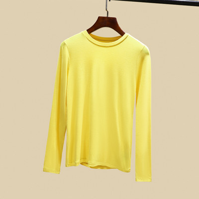 Bluză casual de damă cu mâneci lungi și decolteu O