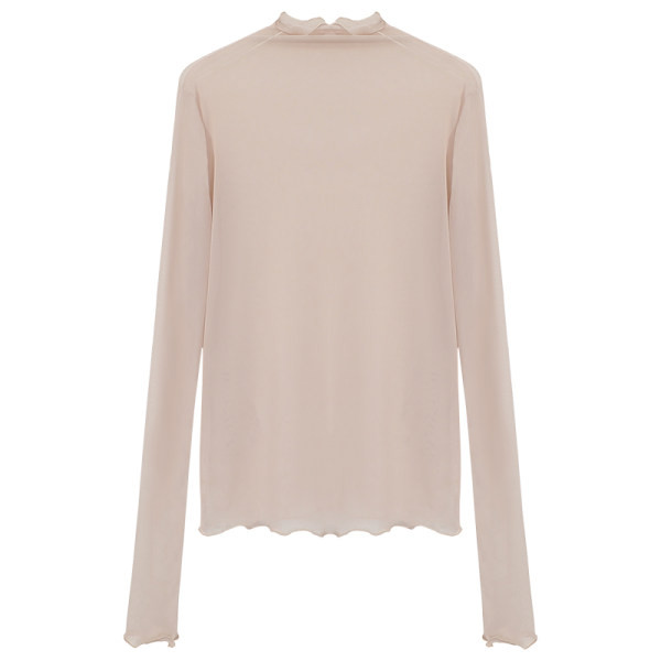 Bluză de damă cu mâneci lungi și guler polo