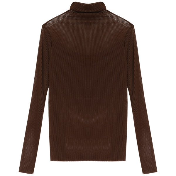 Moderna ženska bluza s visokom polo kragnom