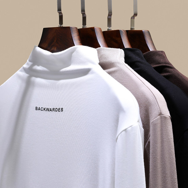 Ženska ležerna bluza s dugim rukavima i visokim ovratnikom