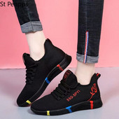 Női sportfutócipők kültéri fűzős platformú tornacipők divatos léghálós lélegző gyaloglás kocogás edzés alkalmi cipők