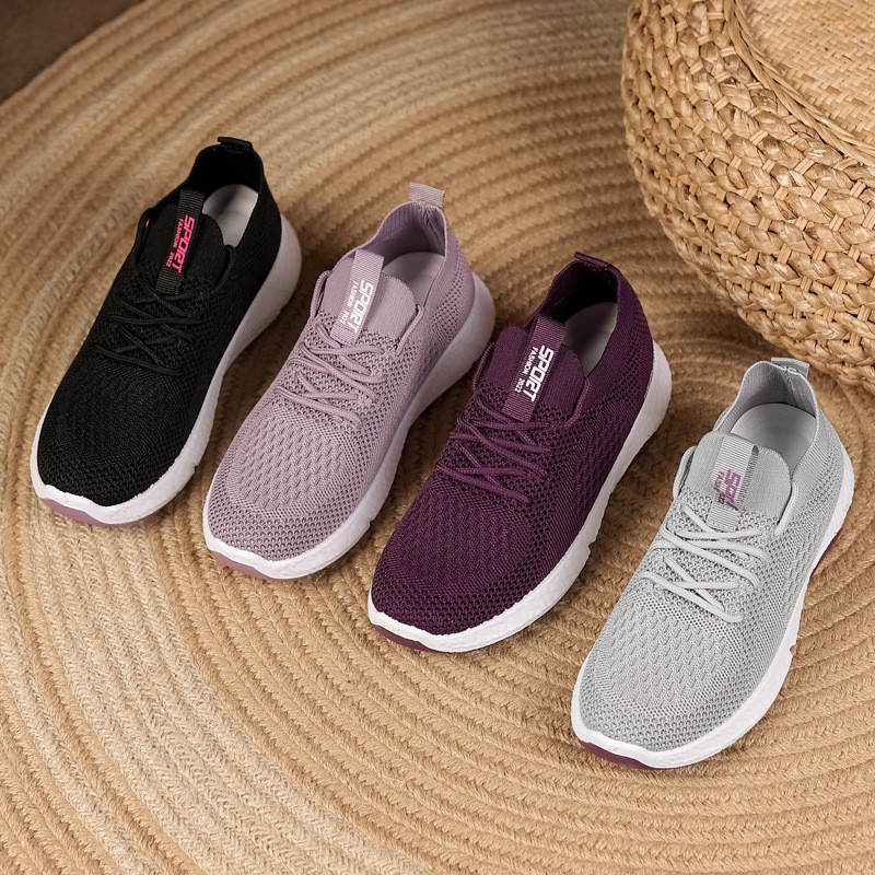 Pantofi de damă, tricotat, șosete, pantofi, femei, primăvară, vară, pantofi plat pentru femei, pantofi mari mari, pantofi pentru plimbare krasovki Famela