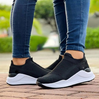 Naiste kingad 2022 Trendikad hingavad võrkkingad Naiste vabaajaspordijalatsid Naiste platvormtossud Zapatos De Mujer