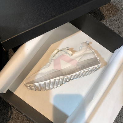 Fehér Női Cipők Új vaskos tornacipők Női Fűzős Fehér Vulcanize Cipők Alkalmi divat Apa cipők Platform tornacipők Kosár