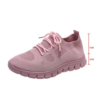 Naiste suvemood hingavad võrktossud Naiste libisemiskindlad vabaajajalatsid Kerged jõusaalijalatsid, jooksmine, kõndimine välisjalatsid