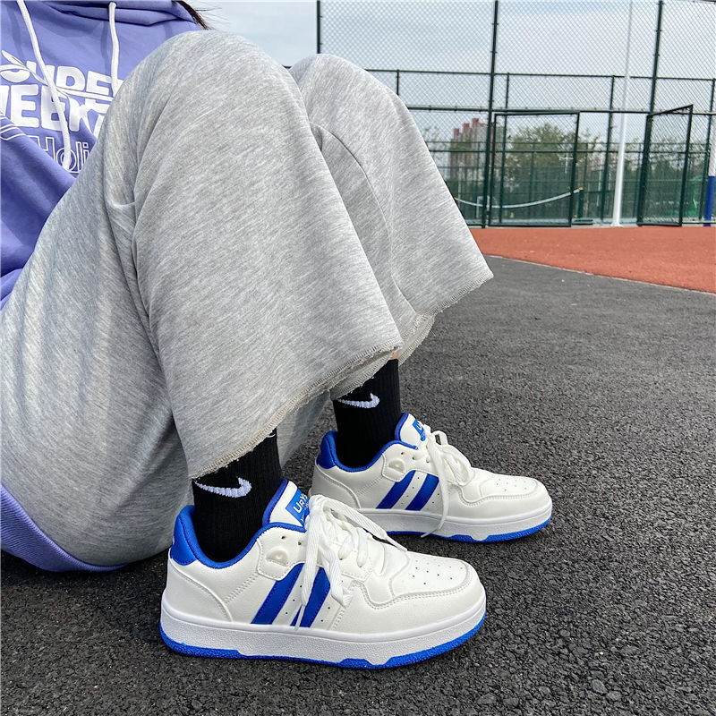 HOUZHOU naiste tossud kevad uus sinine korea versioon, platvorm, valged spordijalatsid, vabaajajalatsid õpilastele tennis vulkaniseerida