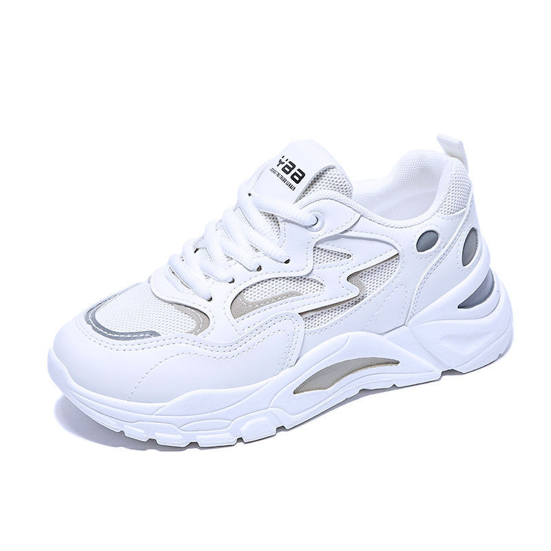 2022 m. Batai Moteriški Ins Vasarą Nauji Tinkliniai Batai Orui pralaidūs dryžiai Smagios spalvos Balta Sportiniai vaikščiojimo bėgimo bateliai moterims