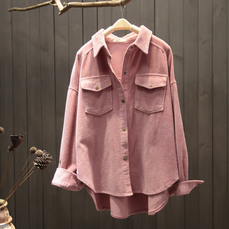 2021. aasta uus kevadsügis, naiste elegantne velvettaskud, kontoripluus Naiste retronööbiga soliidne pikkade varrukatega särk A131