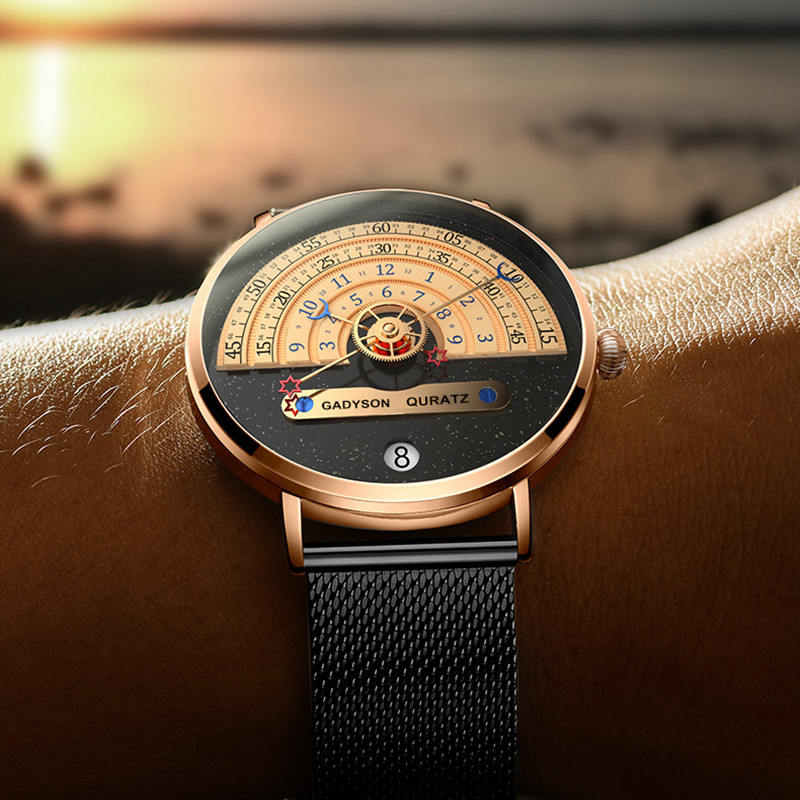 Naujas vyriškas laikrodis Prabangus prekės ženklo Auto Date Nerūdijančio plieno kvarcinis laikrodis vyrams Sportas Analoginis Montre Homme Reloj Hombre