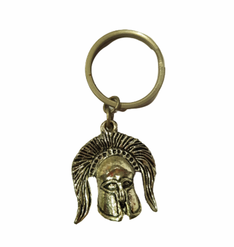 Ключодържател Ahelos, Шлем, Сребрист, Метален