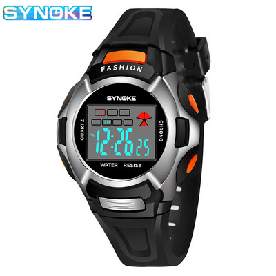 Studentų mados elektroninio laikrodžio signalizacija Spalvingas šviečiantis daugiafunkcis sporto berniukų mergaičių pradinių klasių mokinių laikrodis Sto mieste