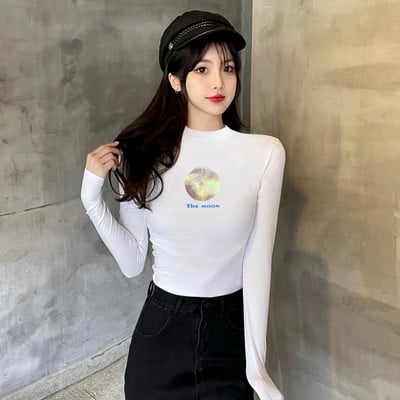 Puhta mustriga pikkade varrukatega pluus