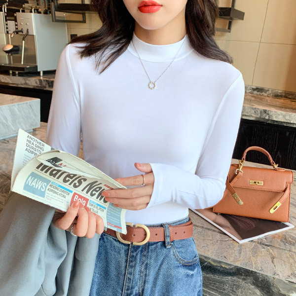 Kõrge kraega puhas mudelpluus