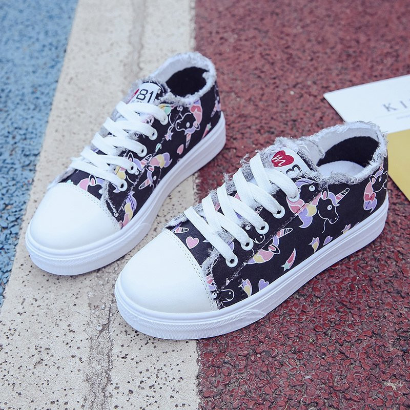 TP685013 Sportcipők Fűzős Alkalmi lapos Canvas Vulcanize Cipők