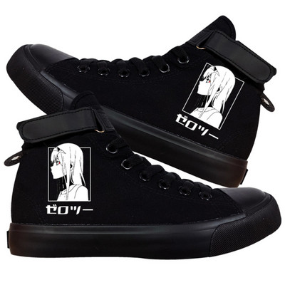 Darling In The Franxx Platnene cipele Cosplay Muškarci Žene Zero Two Udobne visoke ležerne prozračne sportske tenisice za slobodno vrijeme