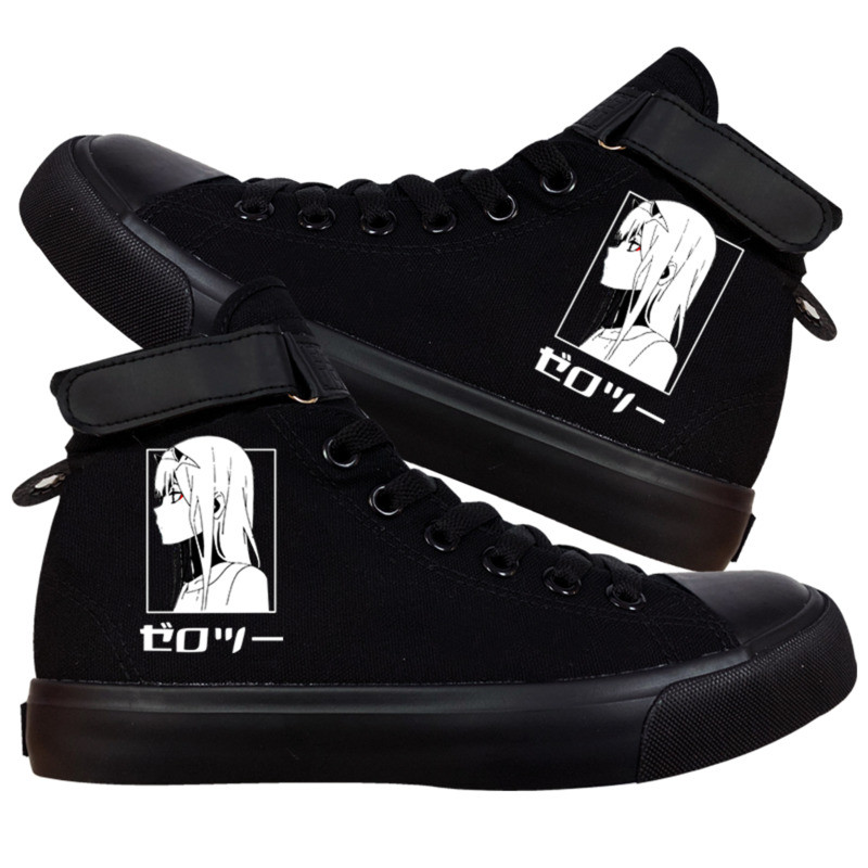 Darling In The Franxx Platnene cipele Cosplay Muškarci Žene Zero Two Udobne visoke ležerne prozračne sportske tenisice za slobodno vrijeme