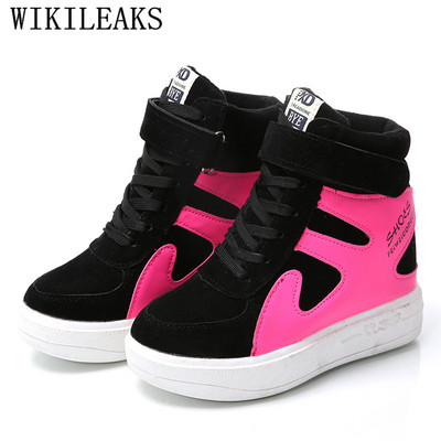 2022 tavaszi őszi Női Cipők Velúr bőr Platform tornacipők Ék cipők Női Magasságnövelő Tenisz Feminino Casual