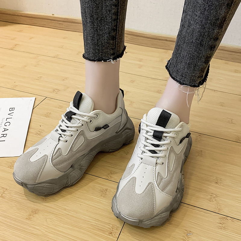 JINJIN-48-Moipheng 2020 De Primavera Con Plataforma, De Moda Para Mujer, Zapatillas Rosa Con Suela Ata, Zapatillas Gruesas