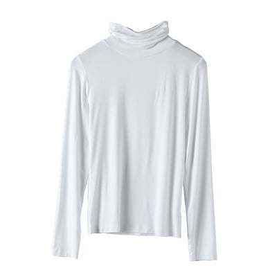 Puhta mudeliga naiste polokrae ja pikkade varrukatega pluus