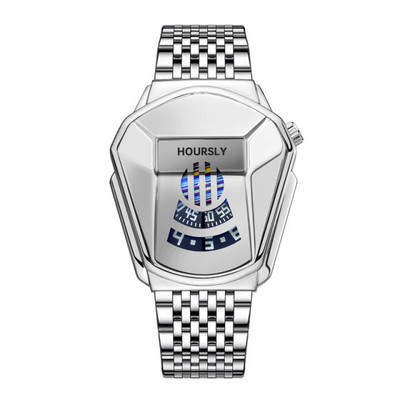 Zlatni ručni sat luksuzne marke 2022. za muškarce muški crni tehnološki vodootporni studentski lokomotiva trend muški ležerni kvarcni sat