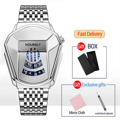 Zlatni ručni sat luksuzne marke 2022. za muškarce muški crni tehnološki vodootporni studentski lokomotiva trend muški ležerni kvarcni sat