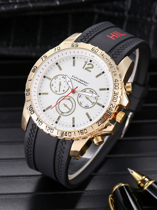 Novi popularni poznati brendovi Muški satovi Poslovni muški sat Muški sat Modni silikonski remen Kvarcni ručni satovi Relogio Masculino