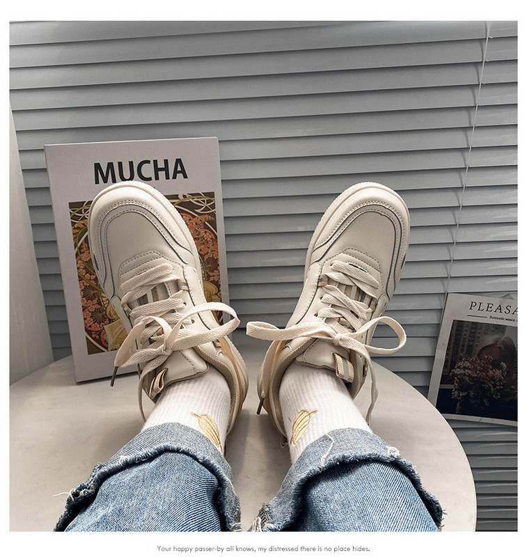 Studentų madingi sportbačiai riedlenčių sportiniai odiniai laisvalaikio batai vasariniai patogūs vulkanizuoti batai Nk oro pajėgų serija