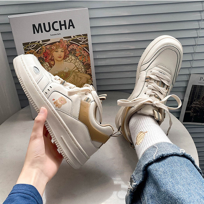 Studentų madingi sportbačiai riedlenčių sportiniai odiniai laisvalaikio batai vasariniai patogūs vulkanizuoti batai Nk oro pajėgų serija