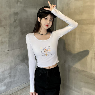 Bluza de dama cu imprimeu in doua culori