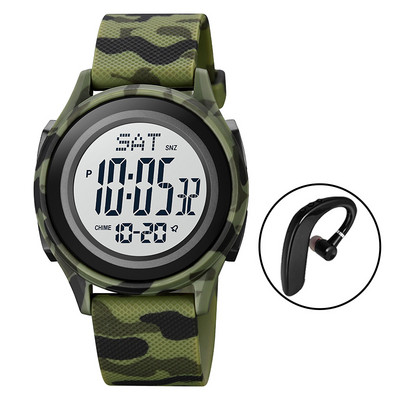 SKMEI Military Electronic Movement Fashion Watch for Férfi Sport Stopper Chrono Alarm Digitális karóra Vízálló Relogio Masculino