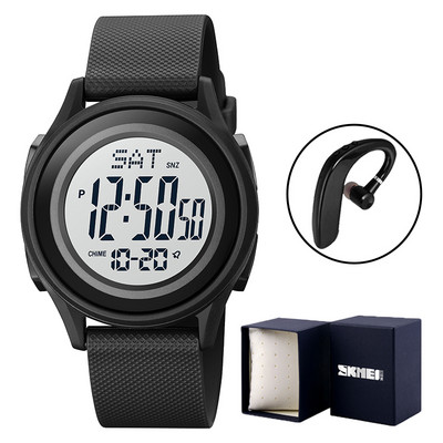 SKMEI Military Electronic Movement Fashion Watch for Férfi Sport Stopper Chrono Alarm Digitális karóra Vízálló Relogio Masculino