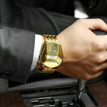 HOURSLY Луксозна марка Trend Готин мъжки ръчен часовник Технология от неръждаема стомана Моден кварцов часовник за мъже 2022 Relogio Masculino