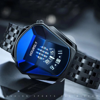 HOURSLY Πολυτελής επωνυμία Trend Cool ανδρικό ρολόι καρπού από ανοξείδωτο ατσάλι μόδας ρολόι χαλαζία για άνδρες 2022 Relogio Masculino
